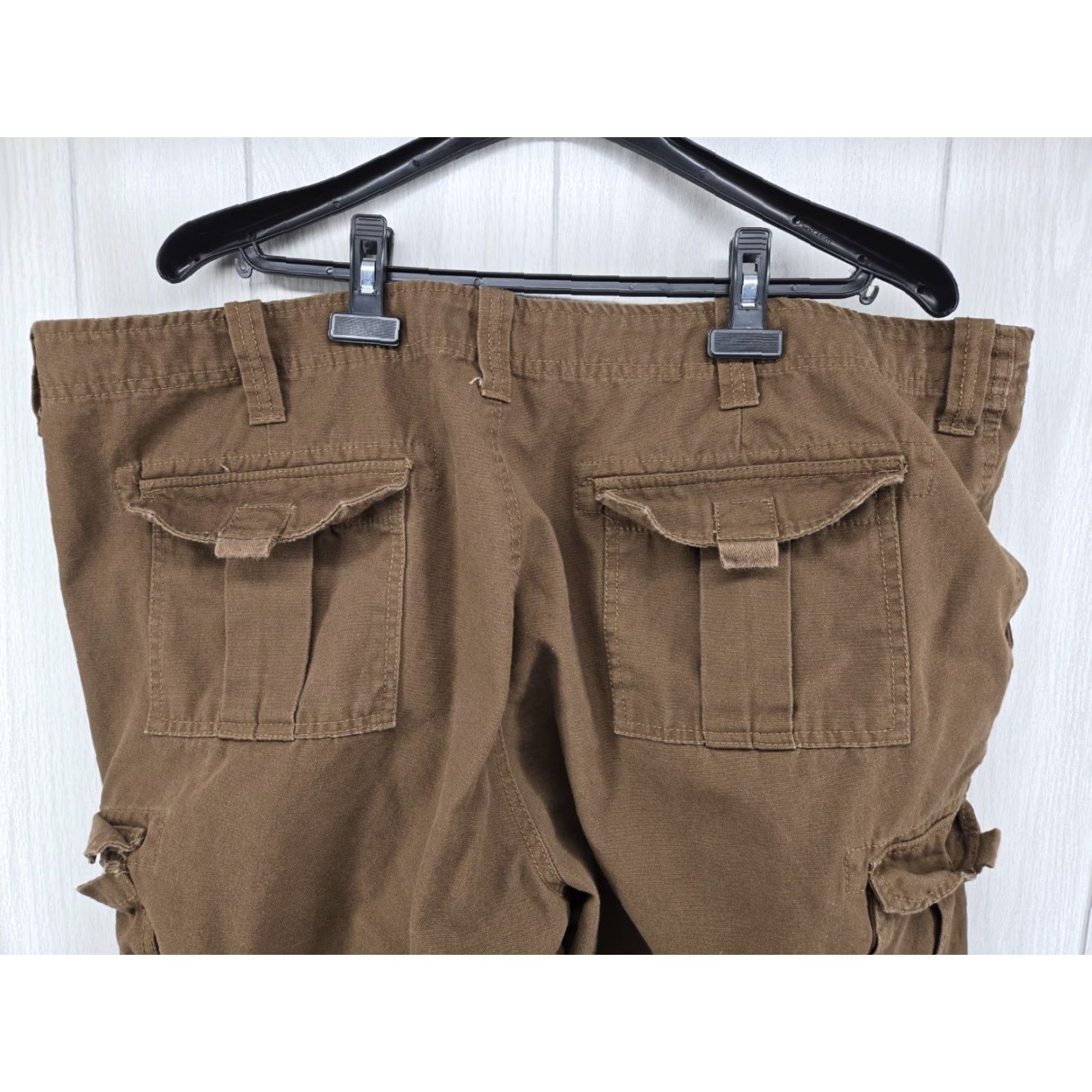 Vintage Guide Gear Cargo Pants Men's 46x30 Brown Cargo Pants Regular Flat Front Cotton Canvas 46 Men Brown 90s? Size US 30 / EU 46 - 7 Thumbnail