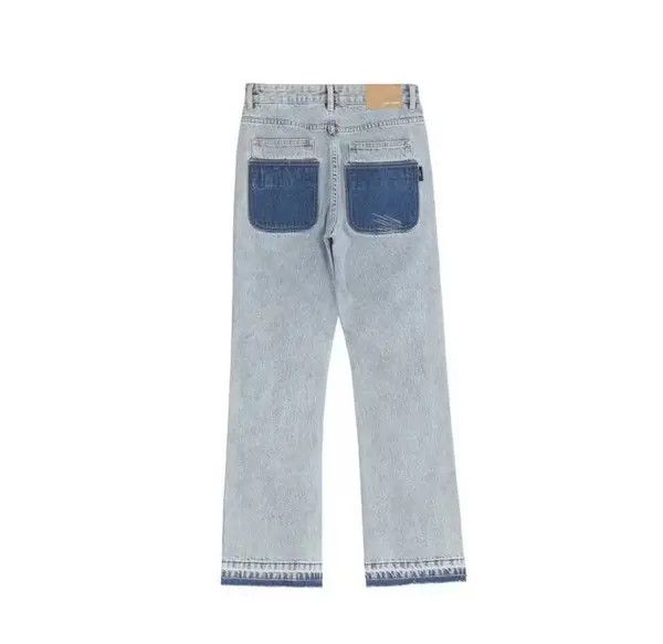 VIBE skate hiphop pattern distressed punk flared jeans Size US 32 / EU 48 - 2 Thumbnail