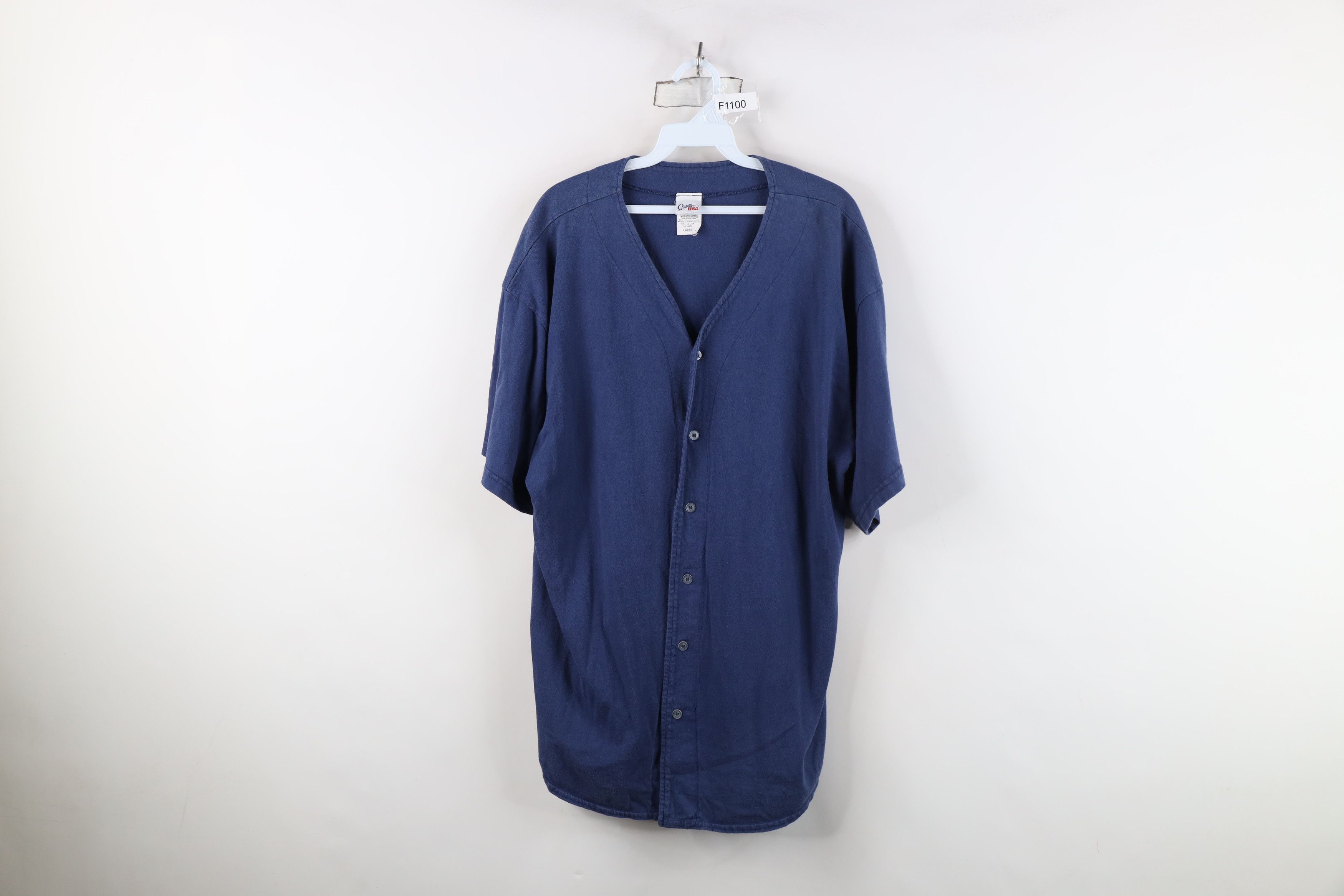 Vintage Vintage 90s Streetwear Short Sleeve Baseball Jersey USA Size US L / EU 52-54 / 3 - 1 Thumbnail