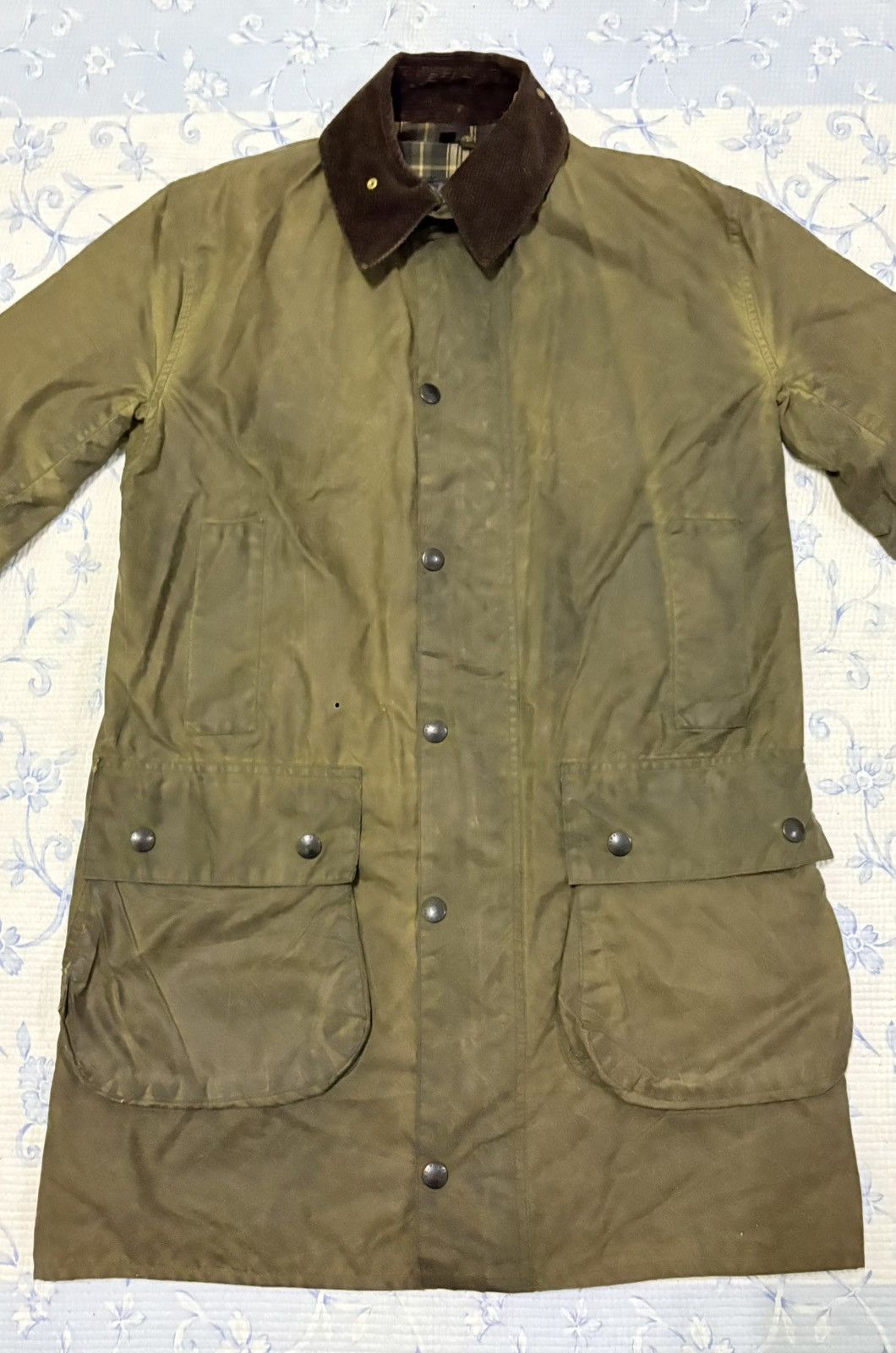 Barbour Barbour Border Cotton Waxed Jacket Hunting Jacket Size US L / EU 52-54 / 3 - 4 Thumbnail
