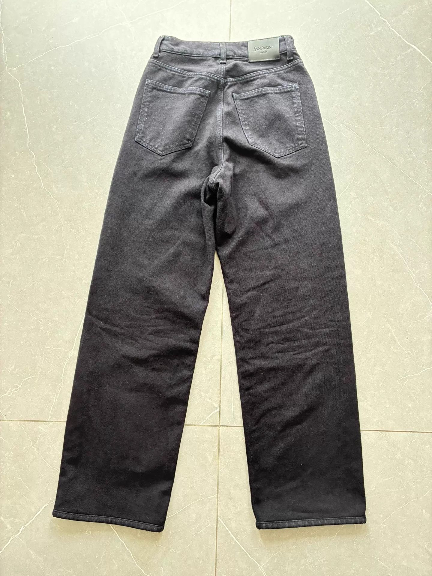 Saint Laurent Paris Saint Laurent Black Straight Fit Jeans 26 New With Tags Size 26" / US 2 / IT 38 - 3 Thumbnail