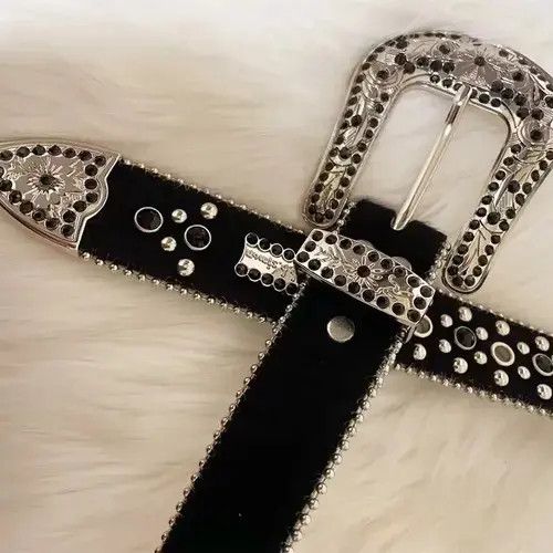 Other Luxury Strap Diamond Belt Western Crystal Size ONE SIZE - 6 Thumbnail