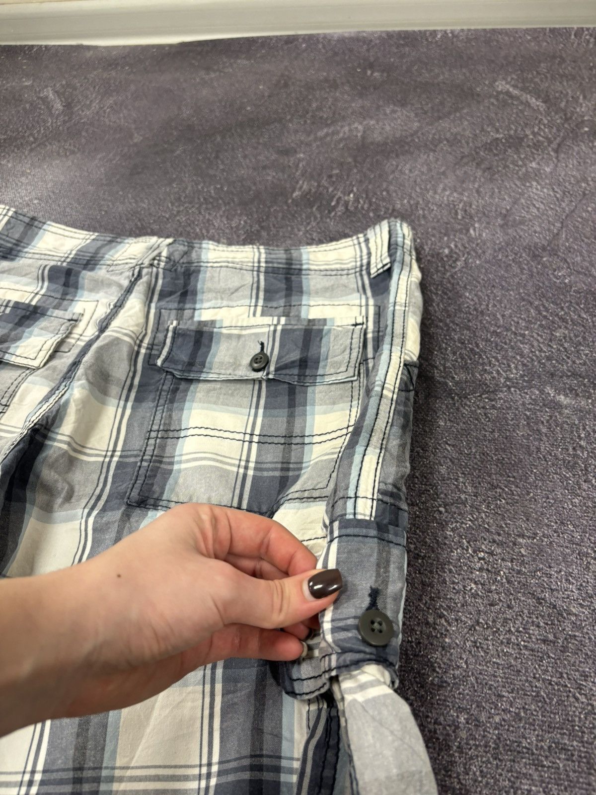 Levi's Vintage Levi’s Signature USA Check Dad Hype Cargo Shorts Size US 34 / EU 50 - 13 Thumbnail
