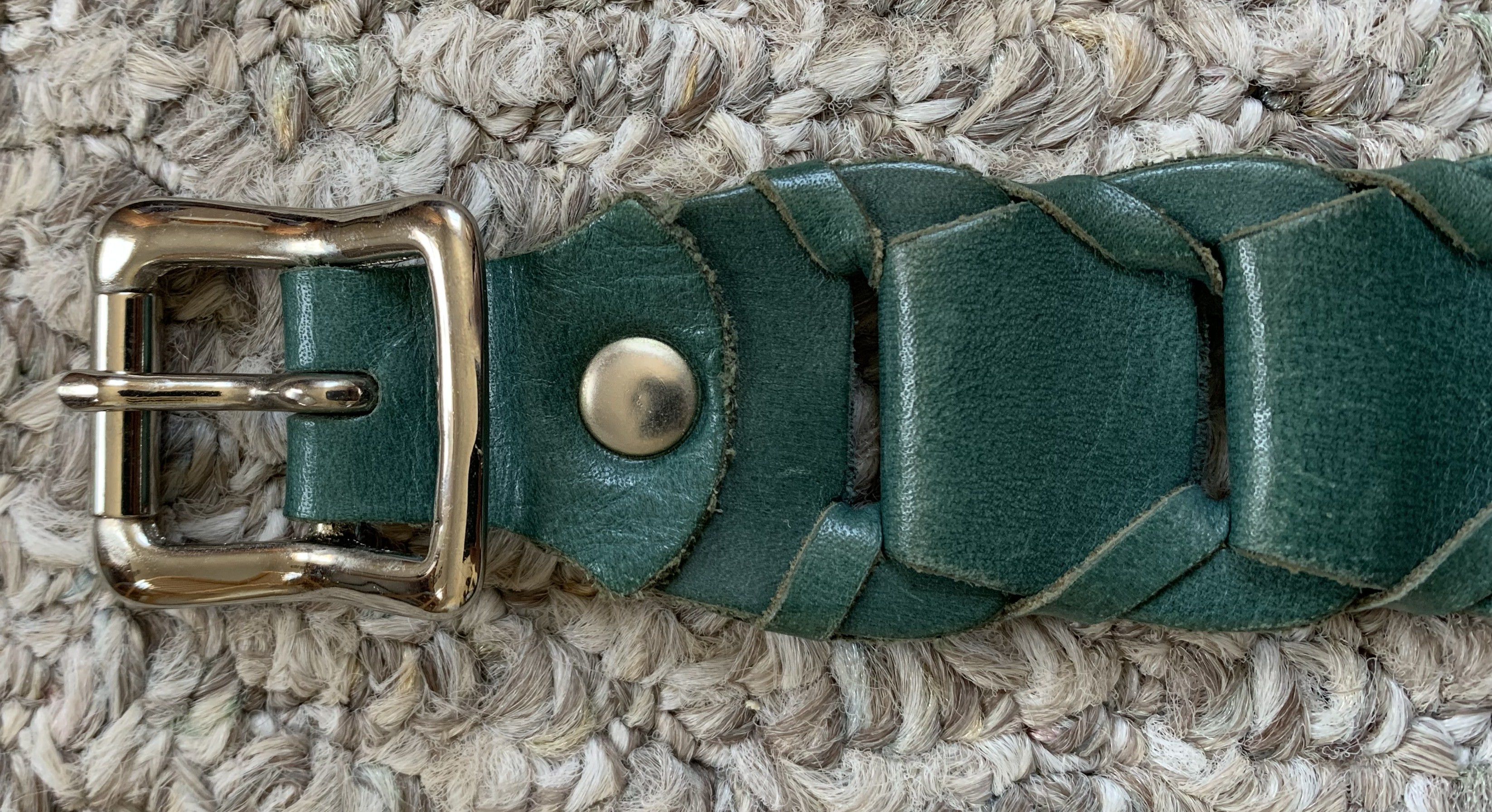 Undercover Undercover Braided Green Leather Bracelet Size ONE SIZE - 3 Thumbnail