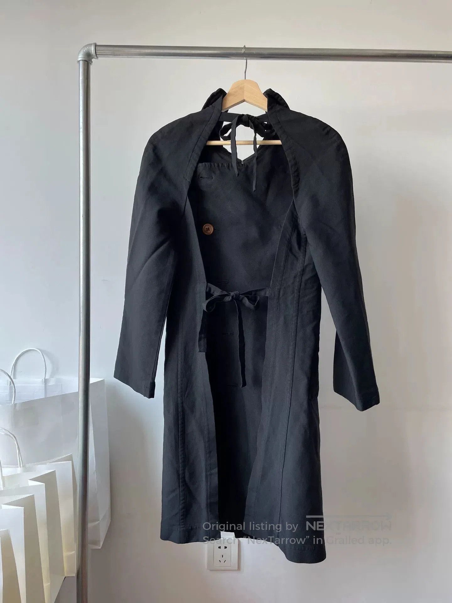 Comme des Garcons Comme des Garçons Backless Strap Trench Coat. Size S / US 4 / IT 40 - 3 Thumbnail