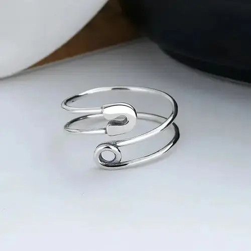 Jewelry Retro Opening Clip Paper Ring Size ONE SIZE - 1 Thumbnail