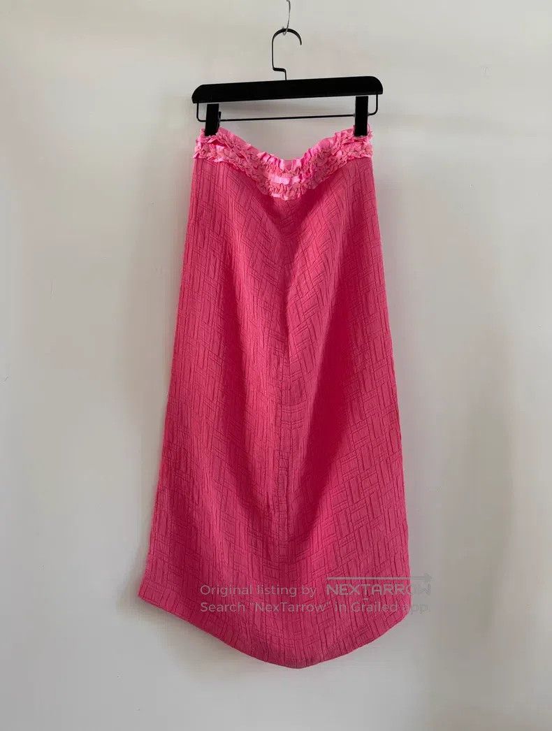 Comme des Garcons Comme Des Garcons size S Pleated waist pink half-skirt Size 23" - 1 Thumbnail
