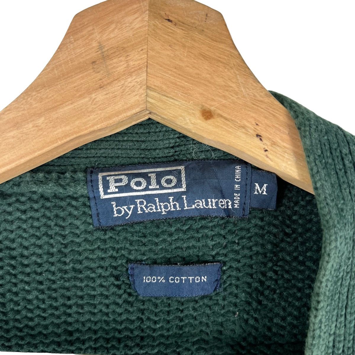 Polo Ralph Lauren 🔥VINTAGE KNIT CARDIGAN JACKET POLO RALPH LAUREN RICH GREEN Size US M / EU 48-50 / 2 - 8 Thumbnail