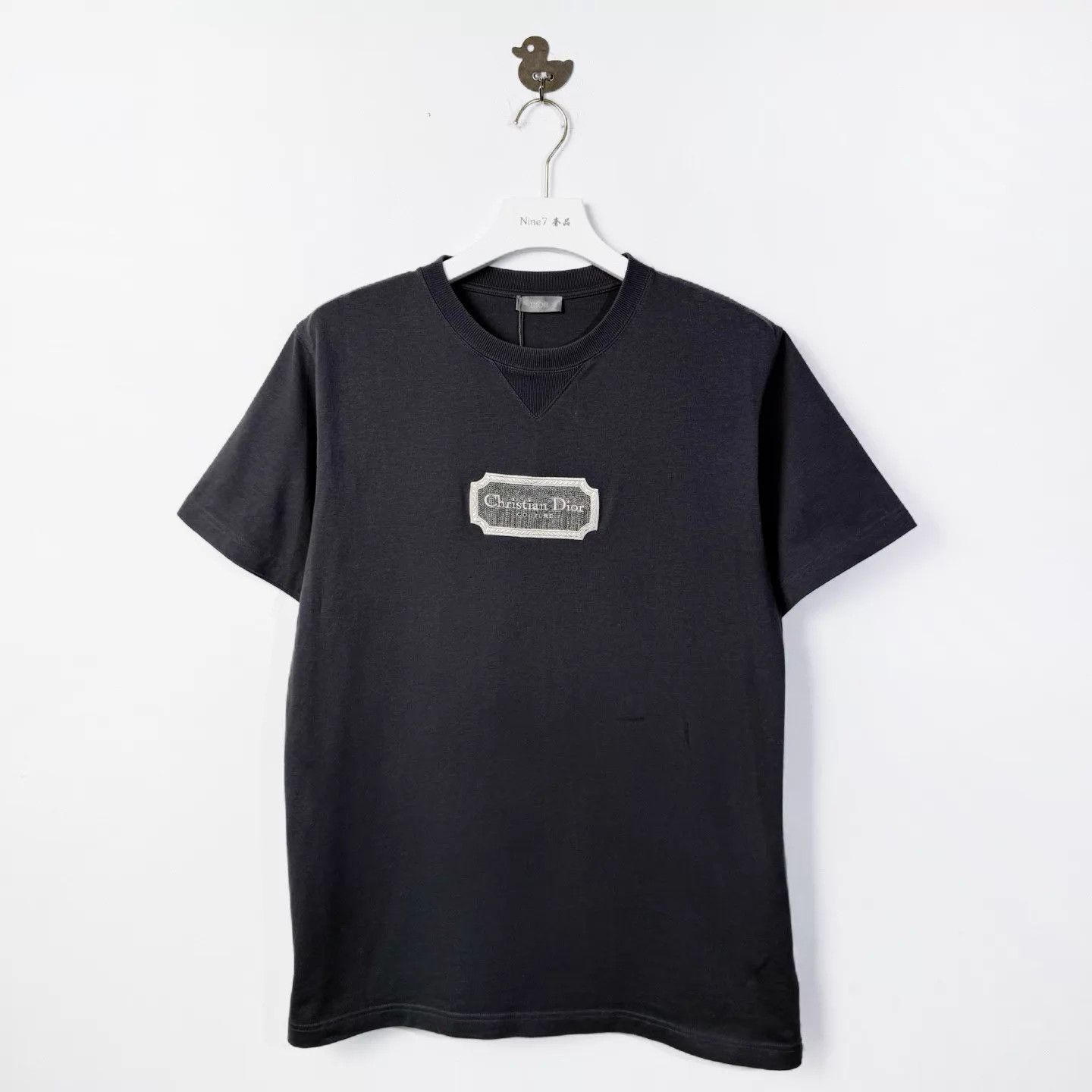 Dior Dior 25 CD Logo Embroidered Crew Cotton Tee Charcoal M Size US M / EU 48-50 / 2 - 1 Thumbnail