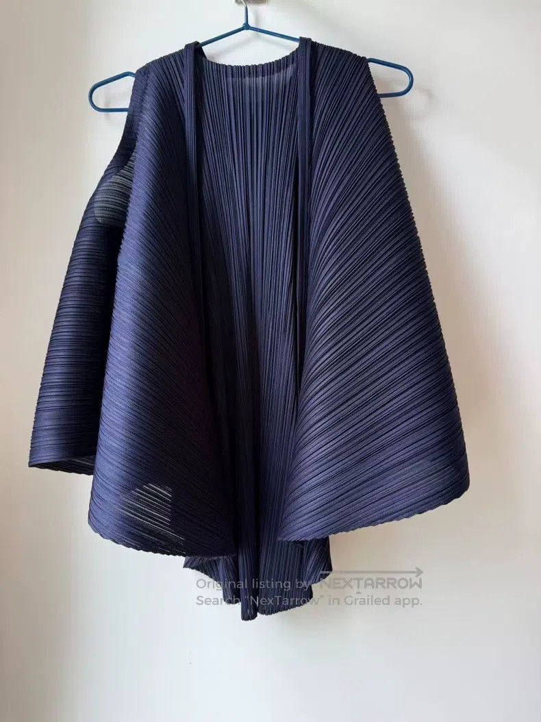 Issey Miyake Issey Miyake Blue Vest Size L / US 10 / IT 46 - 3 Thumbnail