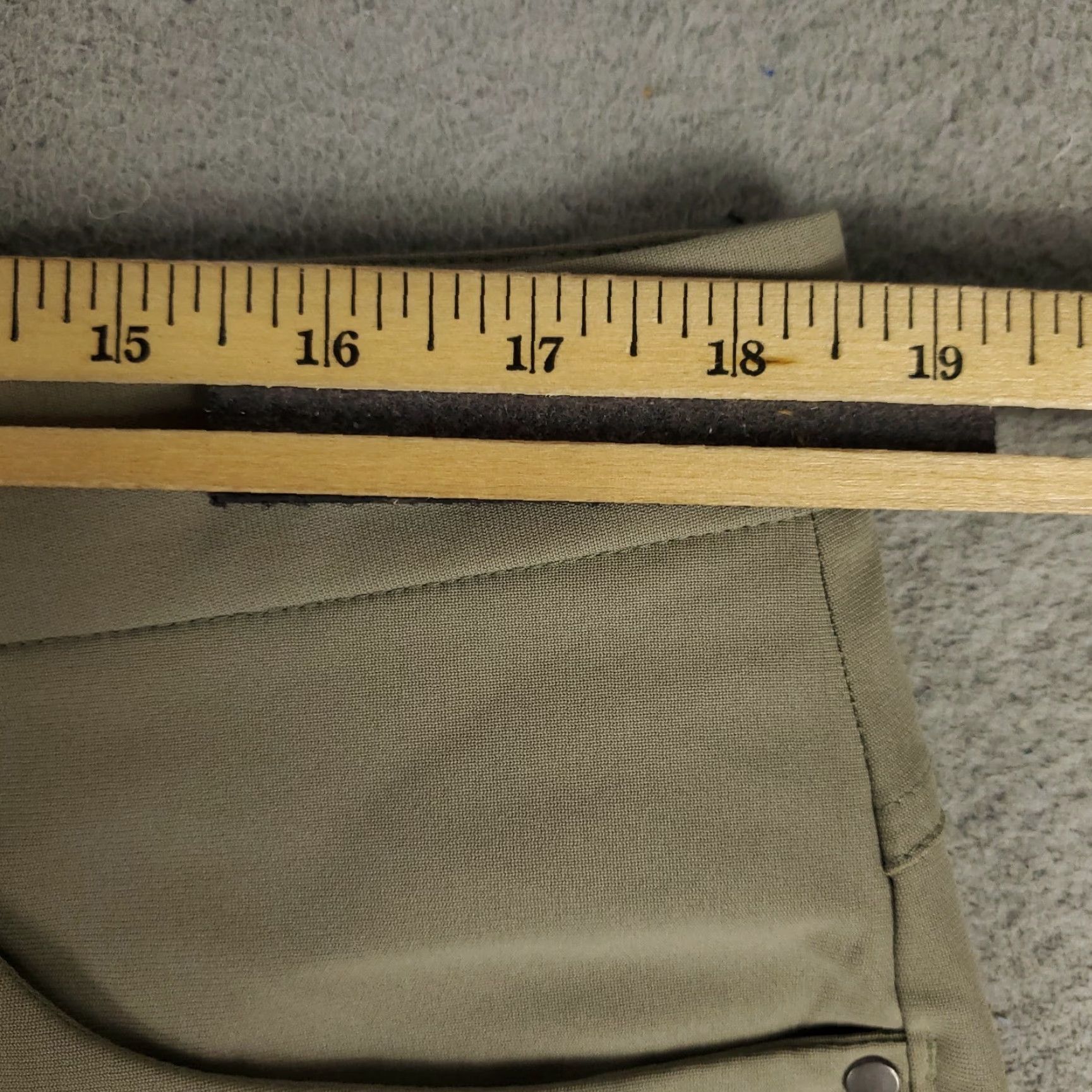 Vintage VRST Mens Pants 38x26 Khaki Beige Stretch 5-Pocket Chino Trousers Regular Straight Size US 38 / EU 54 - 2 Thumbnail