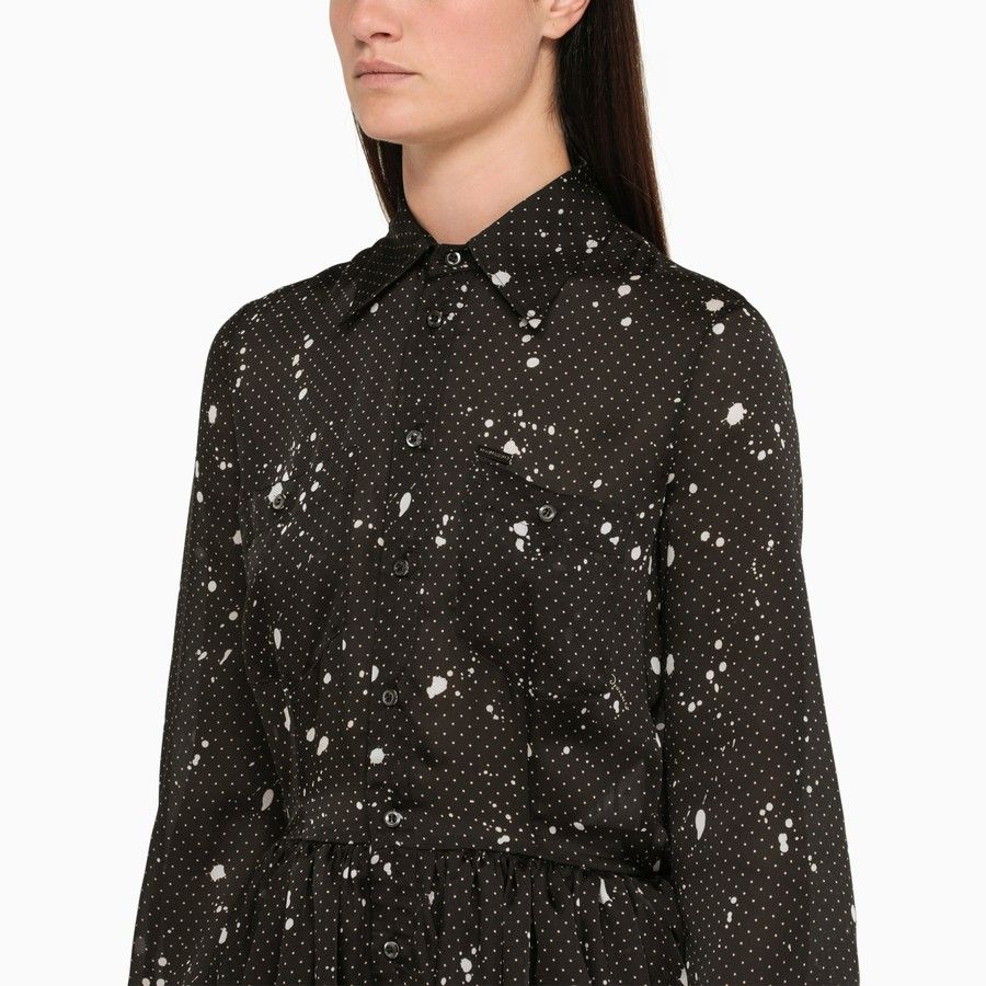 Dsquared2 o1d2blof0824 Short Chemisier Dress in Black Size M / US 6-8 / IT 42-44 - 4 Thumbnail