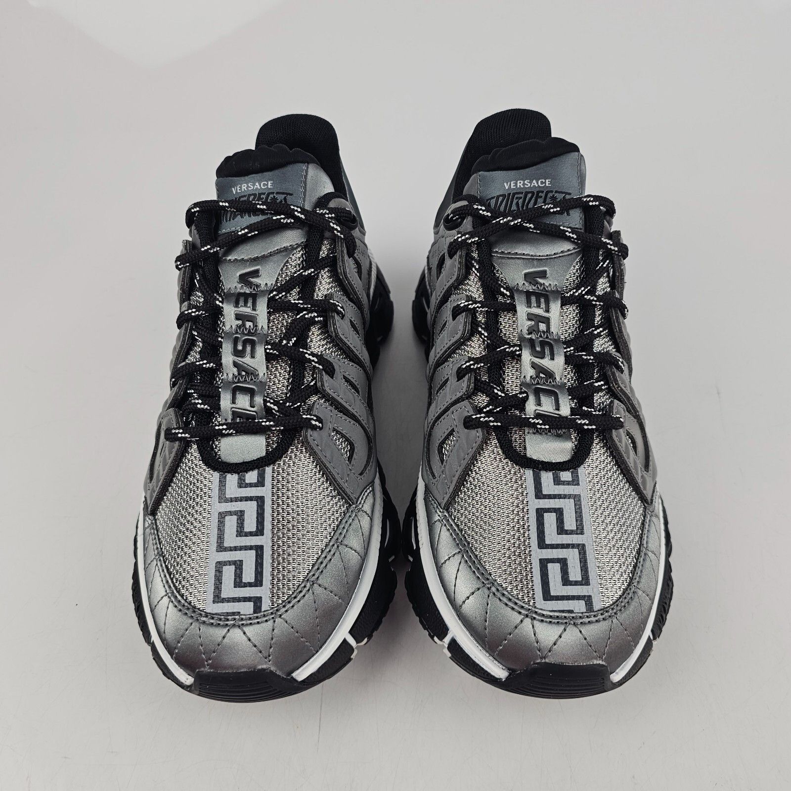 VERSACE Trigreca Men's Gray Sneakers New Size 39 US 6