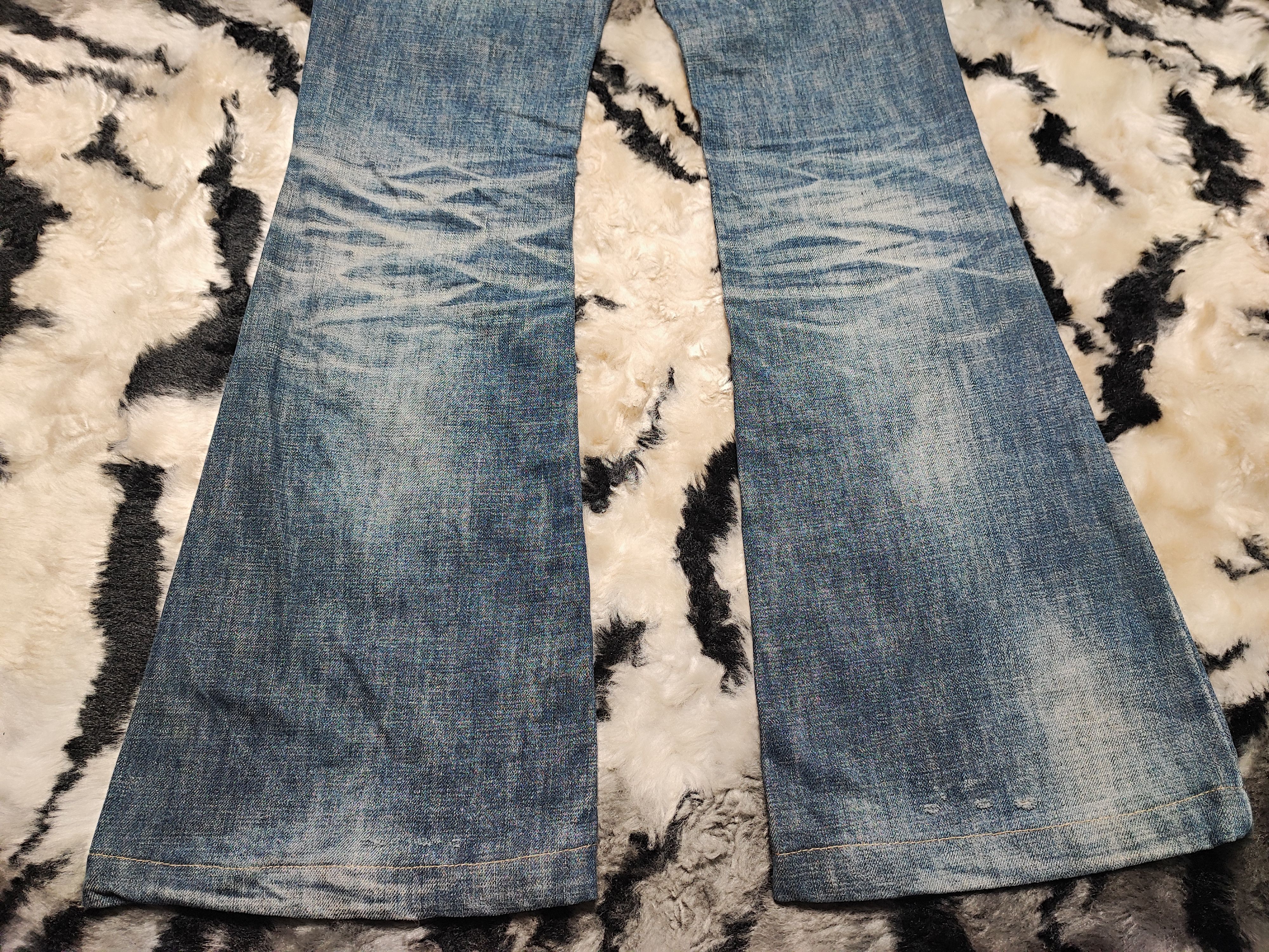 If Six Was Nine Vintage Japanese Flare Lolita Jeans Size 28" / US 6 / IT 42 - 20 Thumbnail