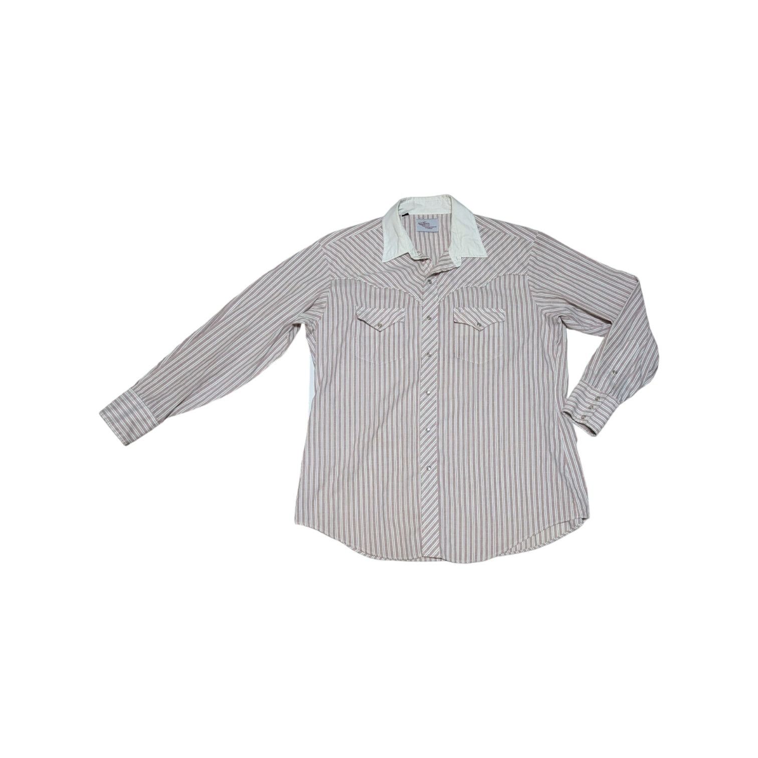 Vintage Vintage Kenny Rogers Western Snap Button Down Shirt Striped Size US XL / EU 56 / 4 - 1 Thumbnail