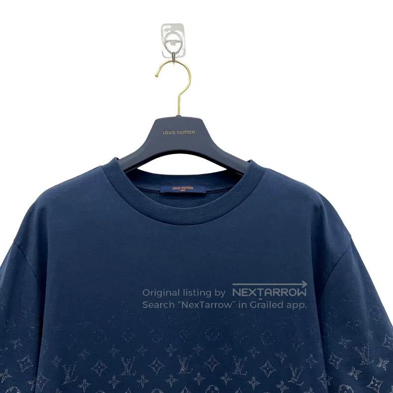 Louis Vuitton Louis Vuitton Dark Blue Logo Gradient Crew Neck Short Slee Size US XL / EU 56 / 4 - 6 Thumbnail