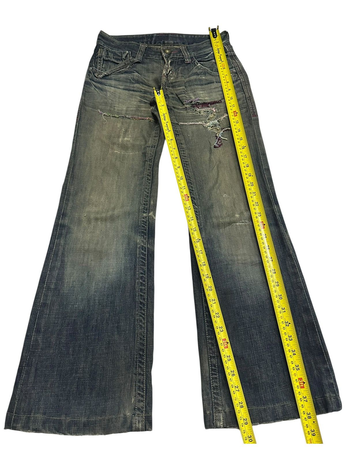 Japanese Brand Q.Co.Co. Vintage Distressed Japan Flare Style With Mudwash Size US 30 / EU 46 - 12 Thumbnail