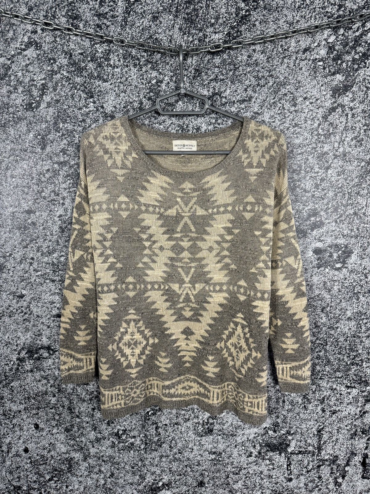 Denim & Supply Ralph Lauren Denim & Supply Ralph Lauren Southwestern Aztec Knit Sweater Size S / US 4 / IT 40 - 1 Thumbnail