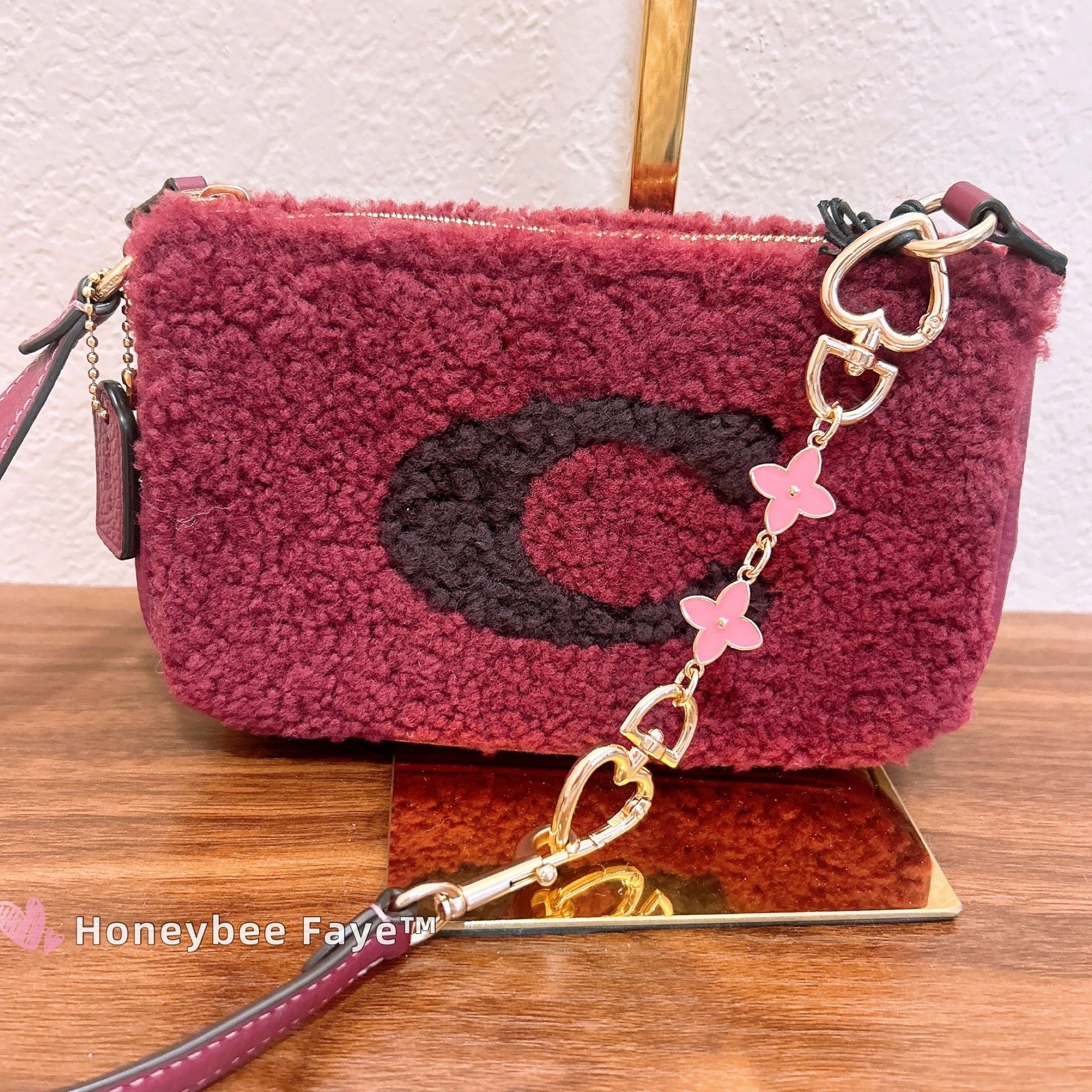 Coach NWT Coach Nolita 19 In Shearling With Coach Motif CE691 Size ONE SIZE - 2 Thumbnail