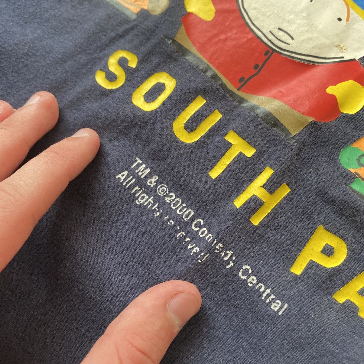 Cartoon Network Vintage South Park 2000 big logo Camedy cartoon tee Size US M / EU 48-50 / 2 - 4 Thumbnail