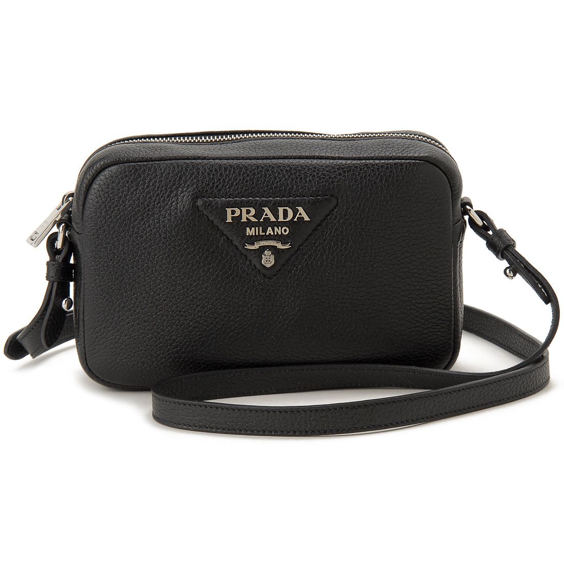 Prada Shoulder Bag Leather Nero Black