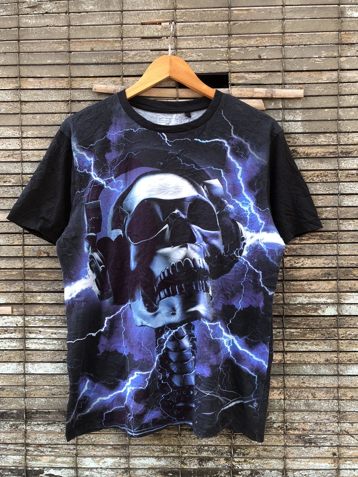 Affliction × Japanese Brand Japanese Brand Next 82 OVP Flame Skull Tee Size US L / EU 52-54 / 3 - 1 Thumbnail