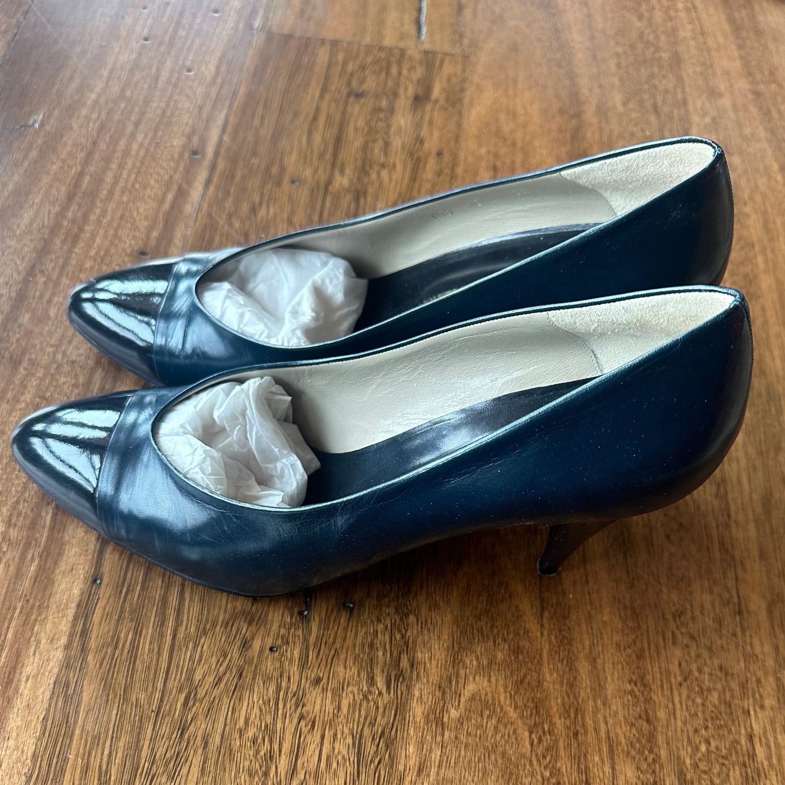 Other ROBERTO NOGUERON heels blue with black toe cover Size US 9 / IT 39 - 2 Thumbnail