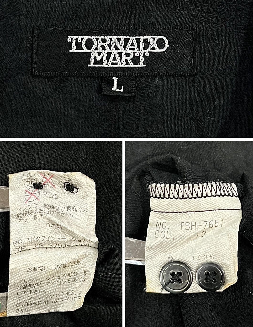 Tornado Mart TORNADO MART SEQUIN FLOWER DESIGN JAPANESE LONG SHIRT Size L / US 10 / IT 46 - 5 Thumbnail