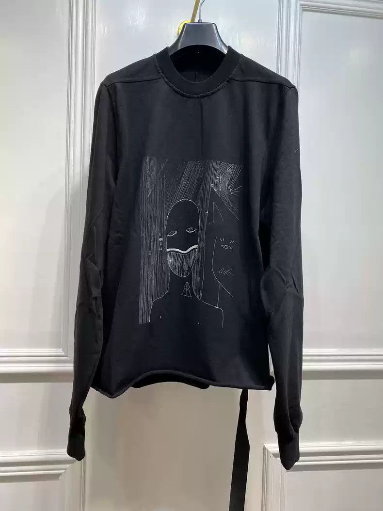 Rick Owens Rick Owens Drkshdw Men's Black Graffiti Sweater Size US L / EU 52-54 / 3 - 1 Thumbnail