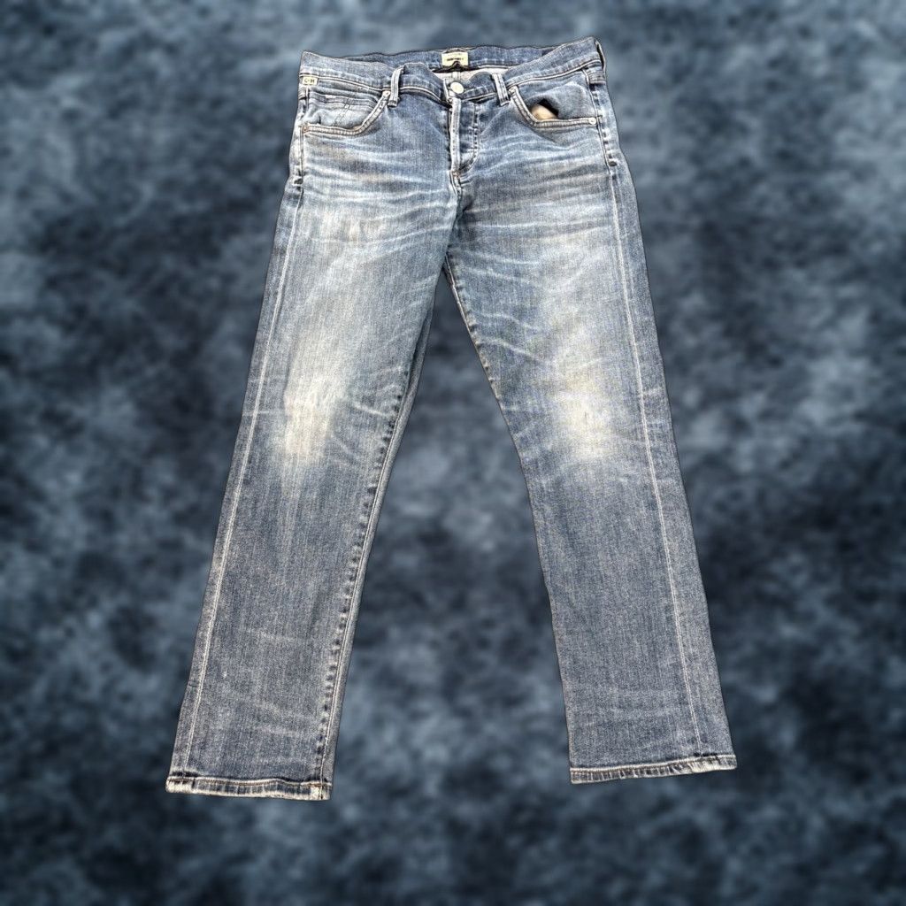 Citizens Of Humanity VINTAGE Citizens Of Humanity Elsa Jeans Women 27x24 Mid Rise Slim Crop Denim Blue Cotton Blend 5-Pocket Inseam 24 Size 27" / US 4 / IT 40 - 1 Thumbnail