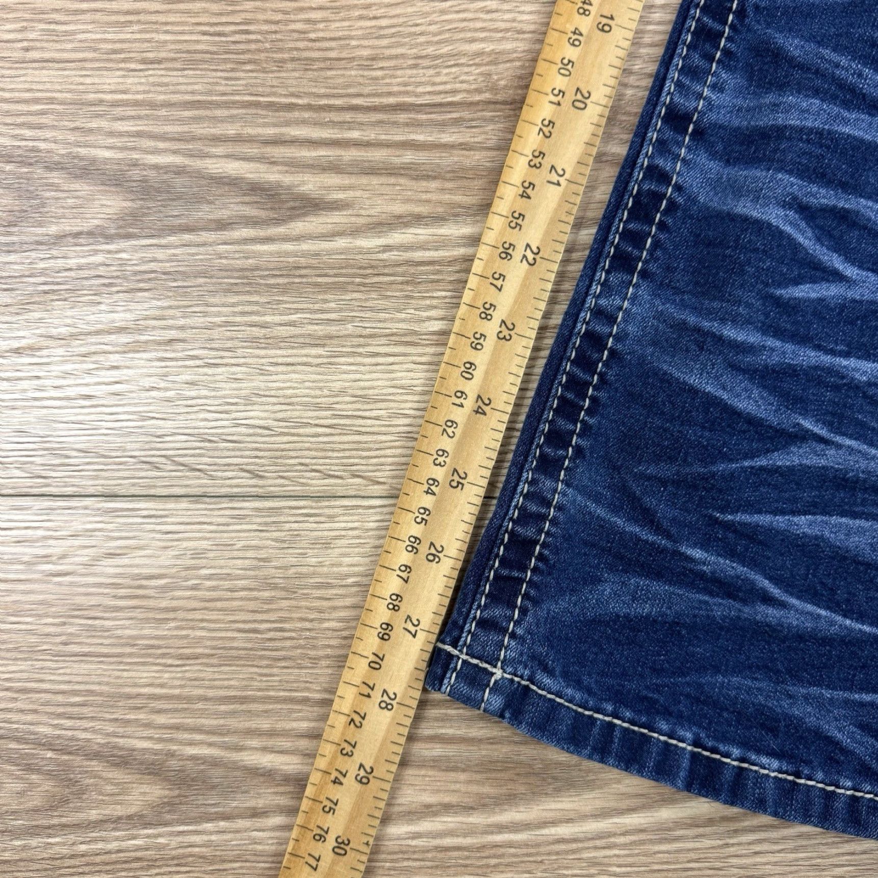 Alife True Luck Jeans Men's Classic Stretch Straight Fit Blue Jeans 34x30 Size US 34 / EU 50 - 7 Thumbnail