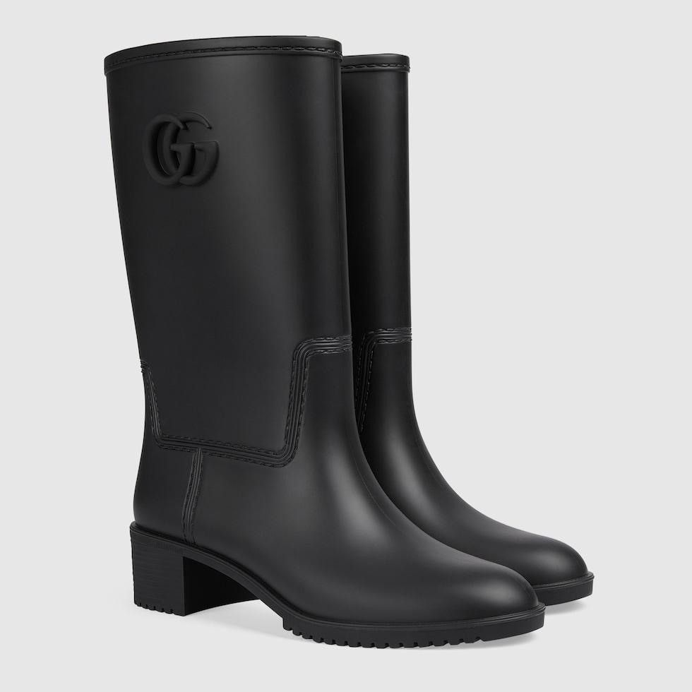 Double G Rain Boots in black