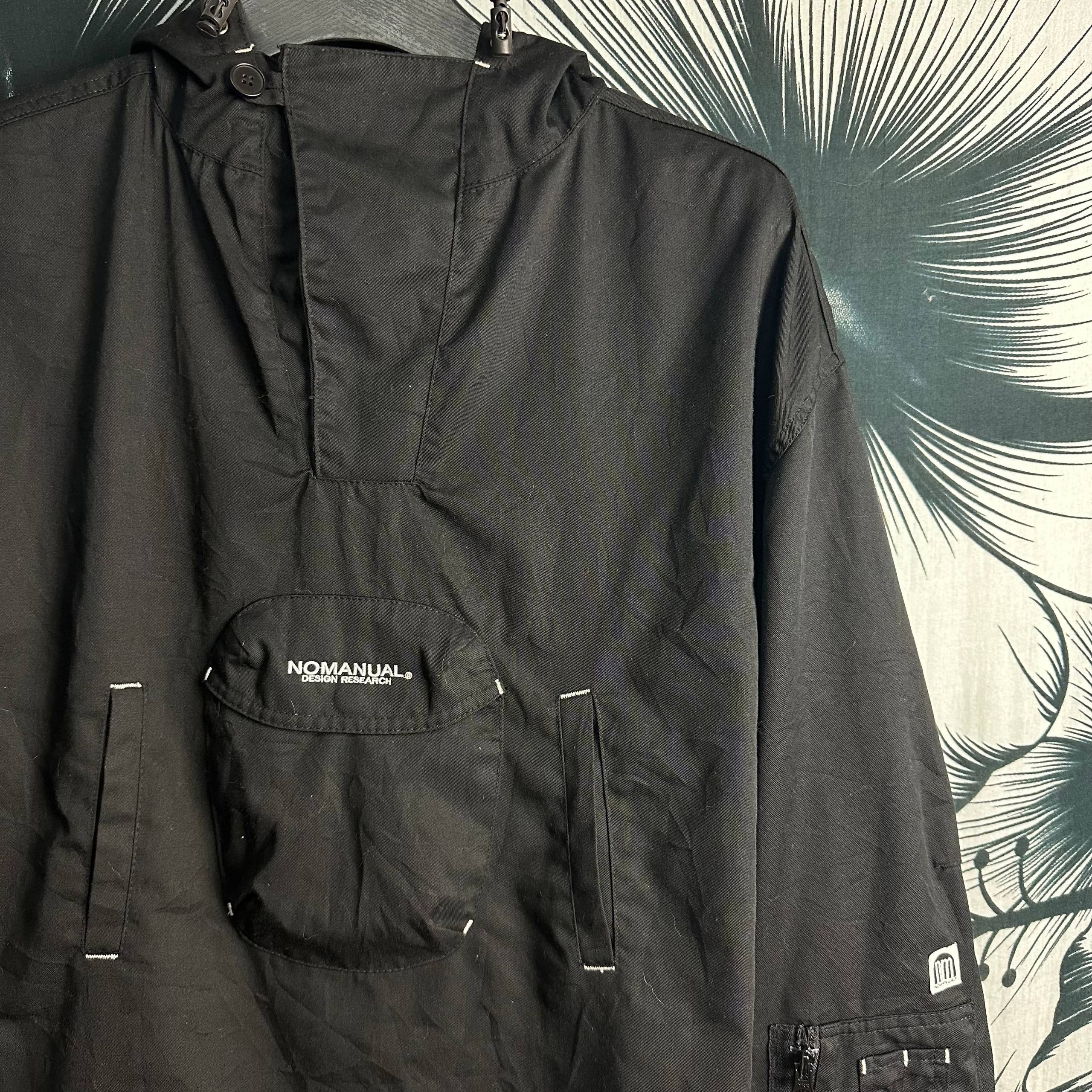 Japanese Brand NOMANUAL Tech Anorak Gorpcore Jacket Size US XL / EU 56 / 4 - 5 Thumbnail