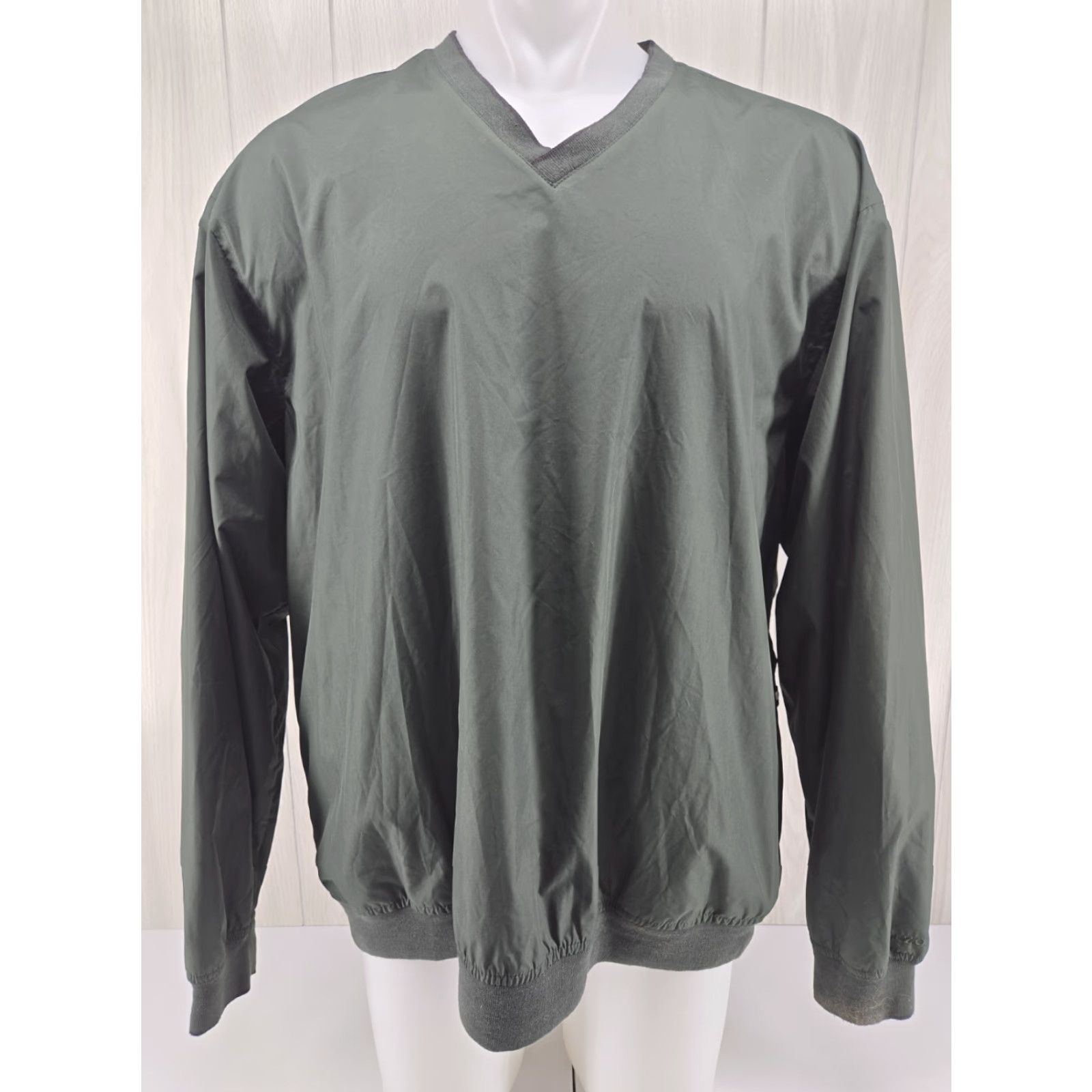 Izod VINTAGE IZOD Jacket Pullover Green 2XL Windbreaker Golf Mens Lightweight Jacket Size US XXL / EU 58 / 5 - 3 Thumbnail