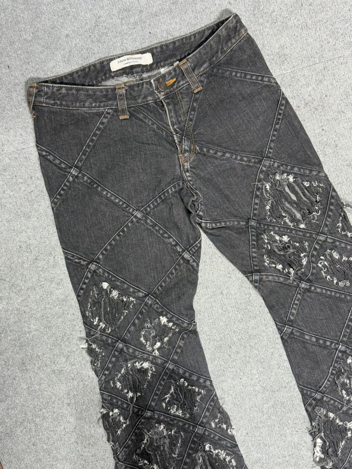 Comme des Garcons × Junya Watanabe FW2002 Junya Watanabe - Comme des Garcons -Flared Distressed Size US 29 - 3 Thumbnail