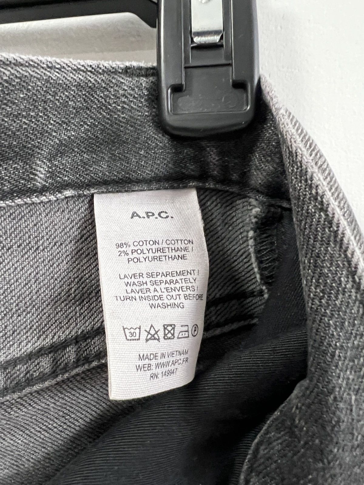A.P.C. A.P.C Petite New Standard Grey Size 28 Size US 28 / EU 44 - 7 Thumbnail