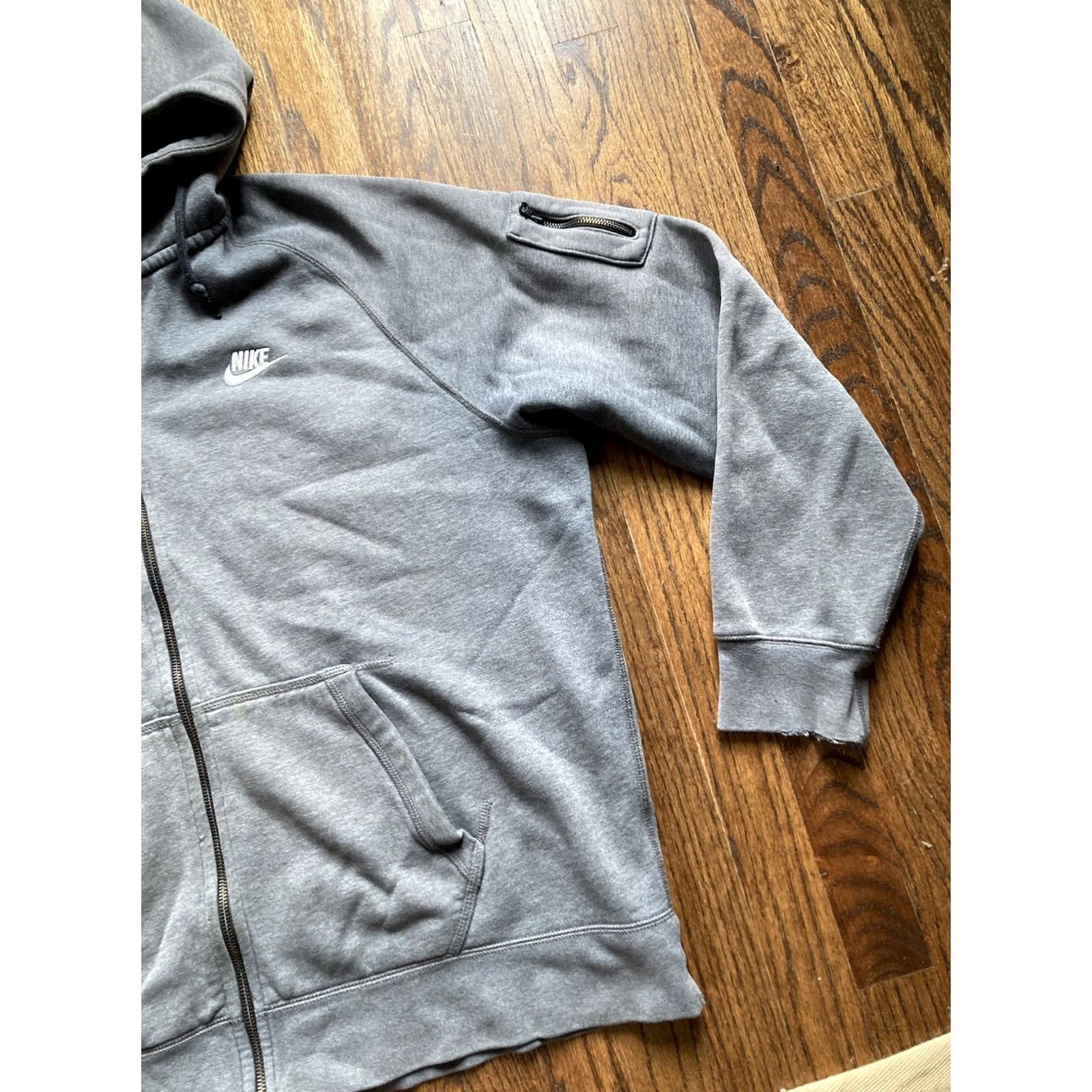 Nike Nike Tech Fleece AW77 Hoodie Sweatshirt Men 2XL Full Zip Gray Size US XXL / EU 58 / 5 - 3 Thumbnail