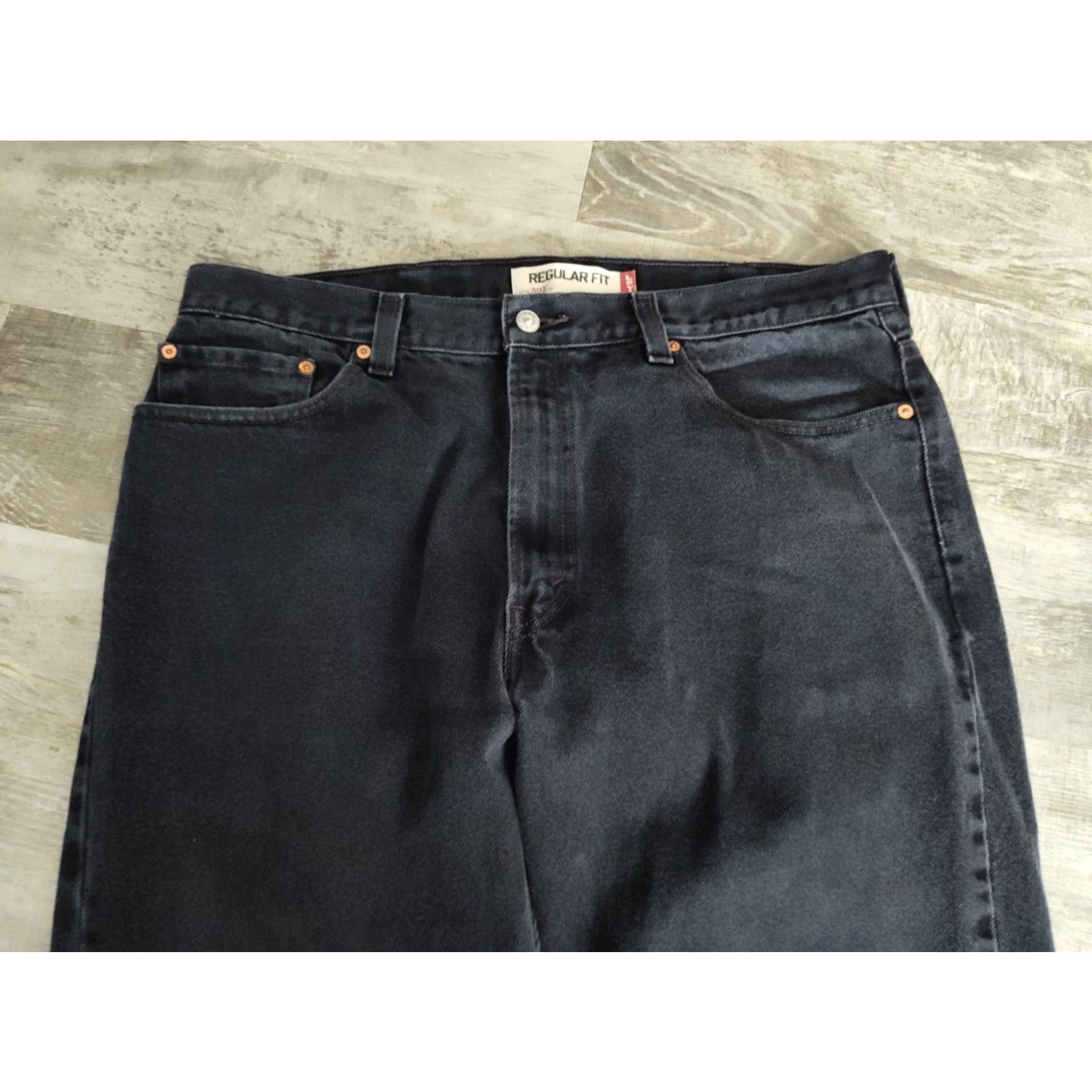 Levi's Vintage Levi's 505 Jeans Men 38x30 Black Denim Straight Baggy Y2K 90s Grunge Made in Mexico Size US 38 / EU 54 - 4 Thumbnail