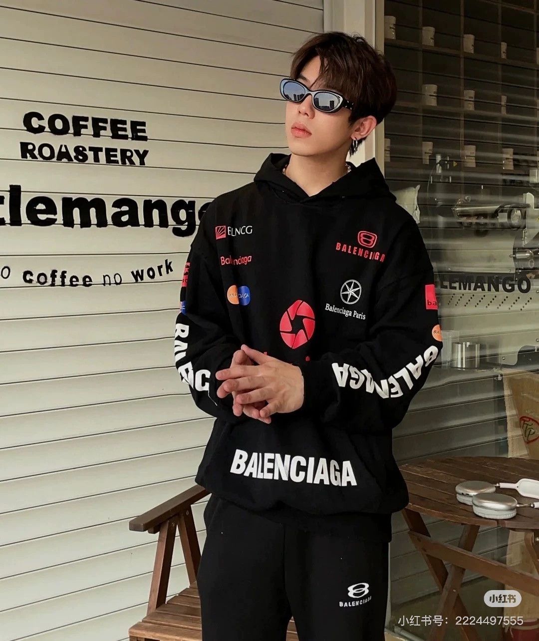 Balenciaga balenciaga racing hoodie in black color Size US L / EU 52-54 / 3 - 9 Thumbnail