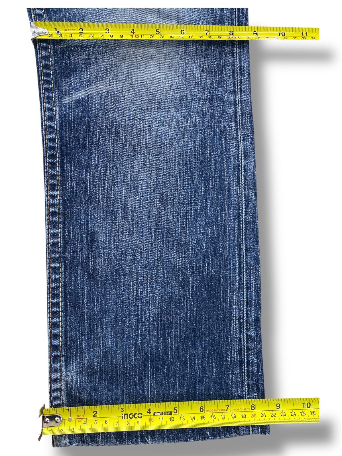 Levi's Levi’s Faded Blue Wash Whiskered Straight Leg Jeans Size US 30 / EU 46 - 9 Thumbnail