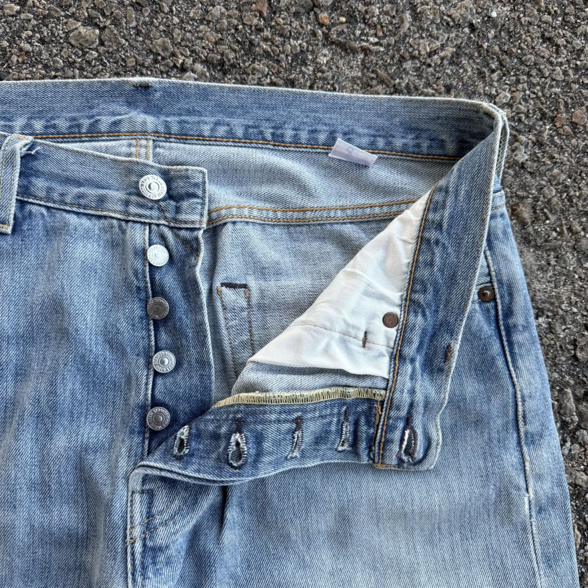 Levi's LEVI'S 501 PREMIUM STRAIGHT FADED JEAN DENIM PANTS Size US 35 - 6 Thumbnail