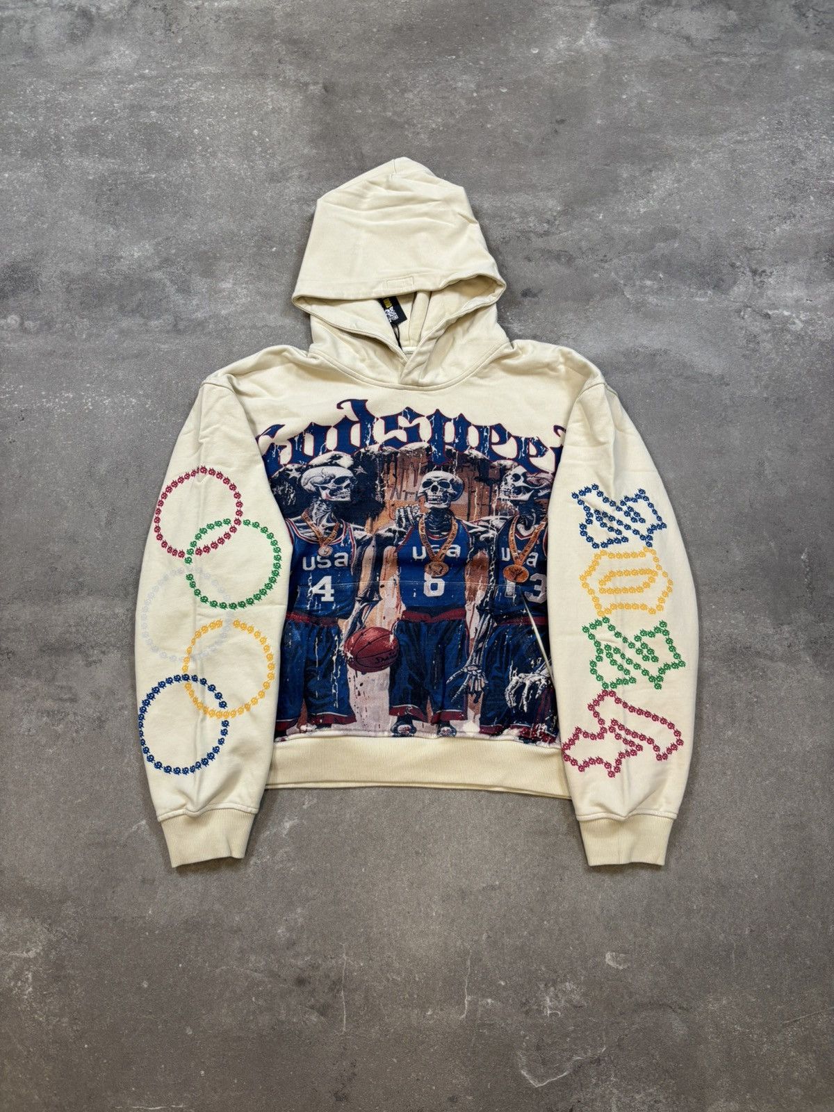 Godspeed Godspeed Dream Team 24 Hoodie, Bone Size US M / EU 48-50 / 2 - 1 Thumbnail