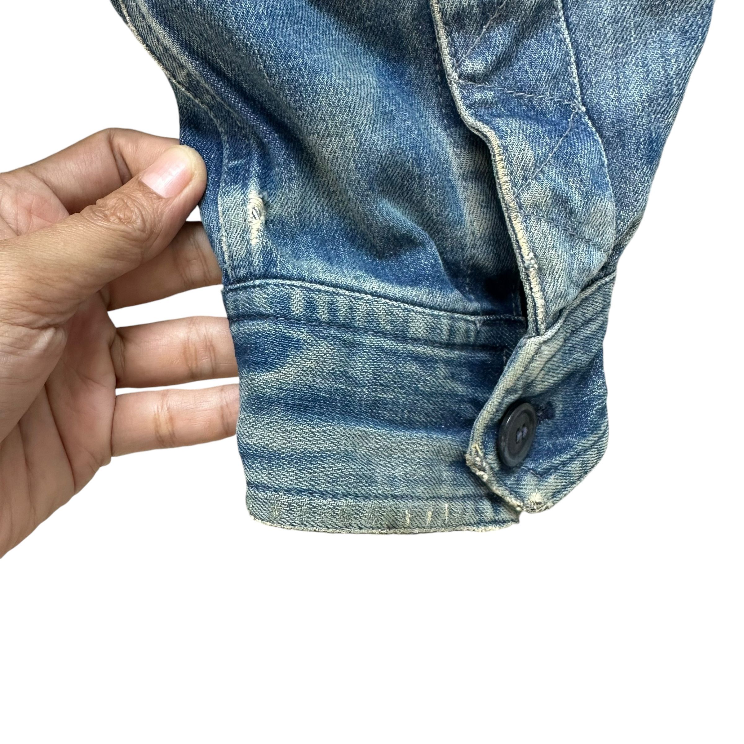 Issey Miyake 90's ISSEY MIYAKE MEN Brush Label Jeans Jacket #1510-A62 Size US M / EU 48-50 / 2 - 19 Thumbnail