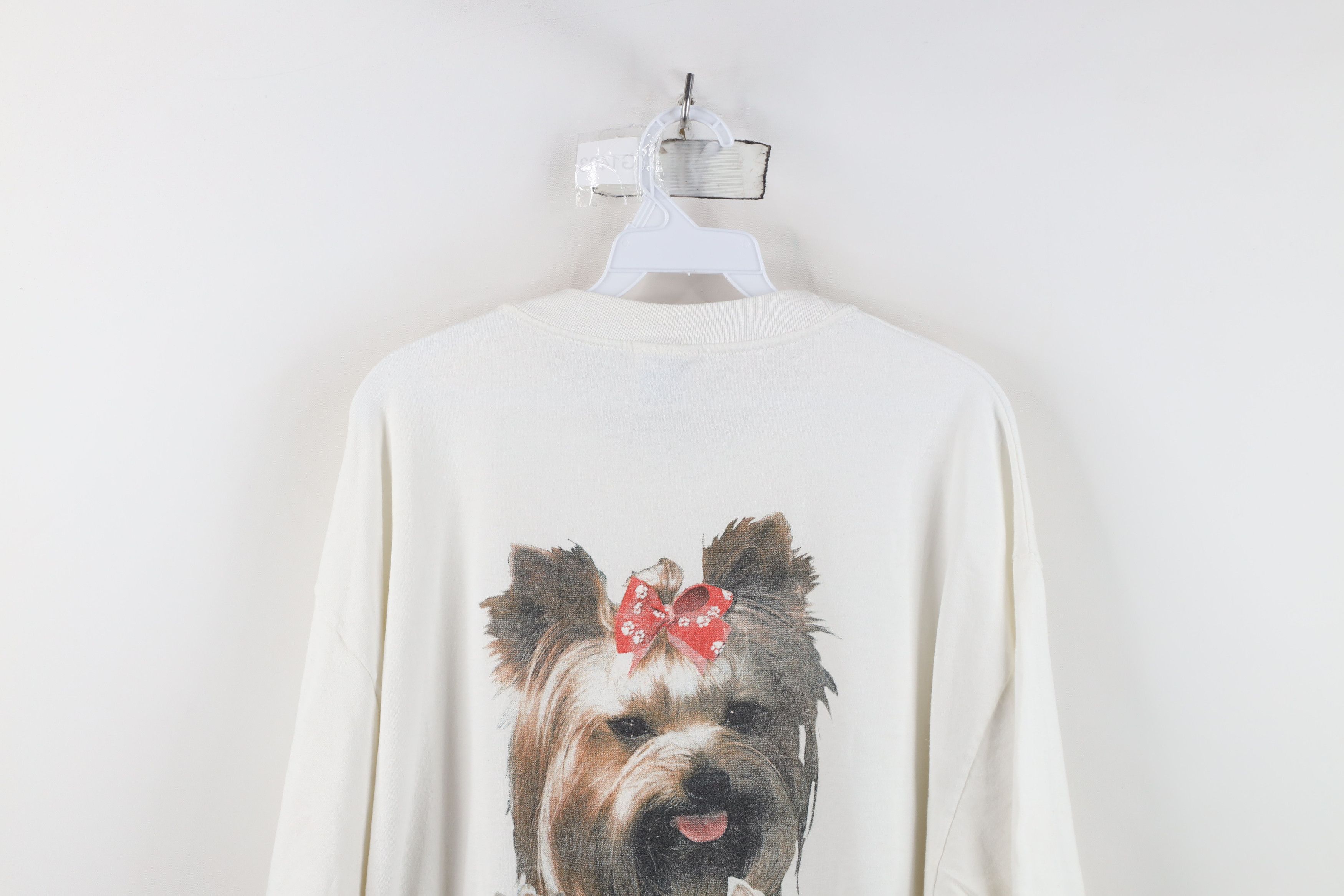 Vintage Vintage 90s Streetwear Yorkshire Terrier Yorkie Dog T-Shirt Size XL / US 12-14 / IT 48-50 - 14 Thumbnail