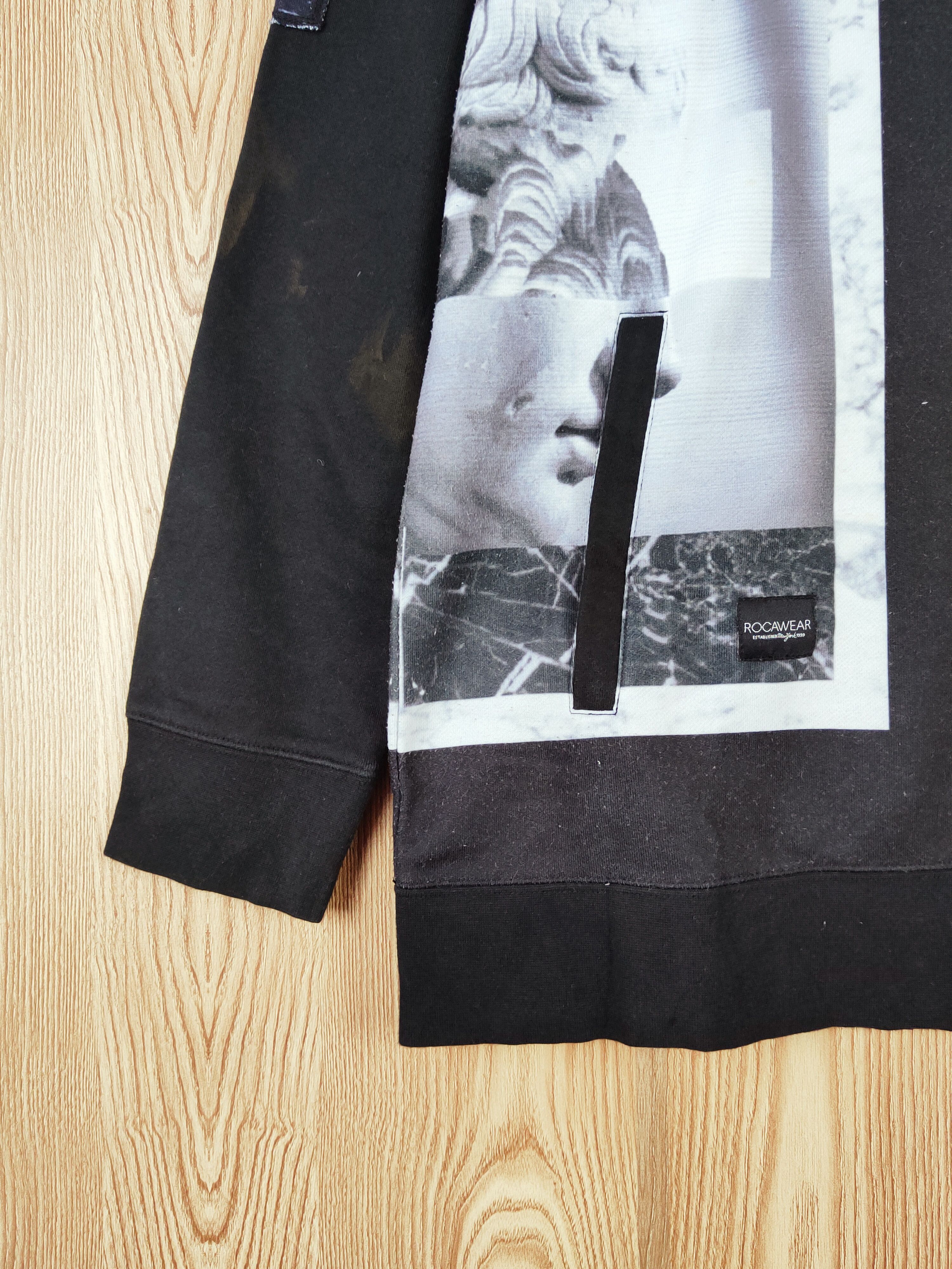 Rocawear × Vintage Rocawear Vintage Black Hoodie Sweatshirts Size US XXL / EU 58 / 5 - 5 Thumbnail