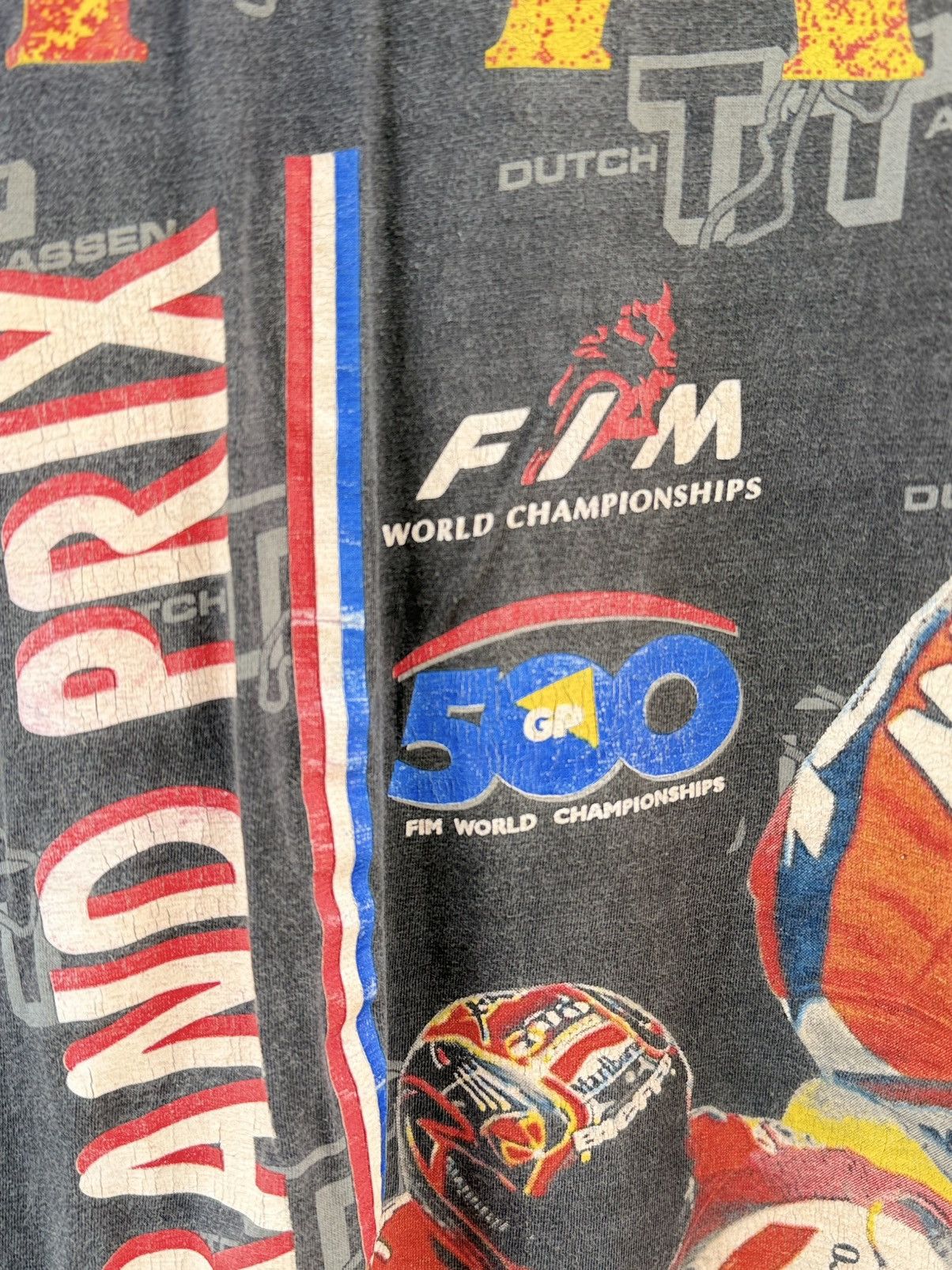 Marlboro Thrashed Vintage 90s Ovp TT Assen World Champion Rossi Arai Size US XL / EU 56 / 4 - 10 Thumbnail