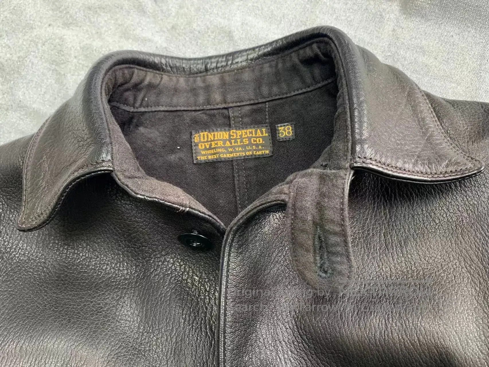 Freewheelers Black Deerskin Work Coat. Size US M / EU 48-50 / 2 - 6 Thumbnail