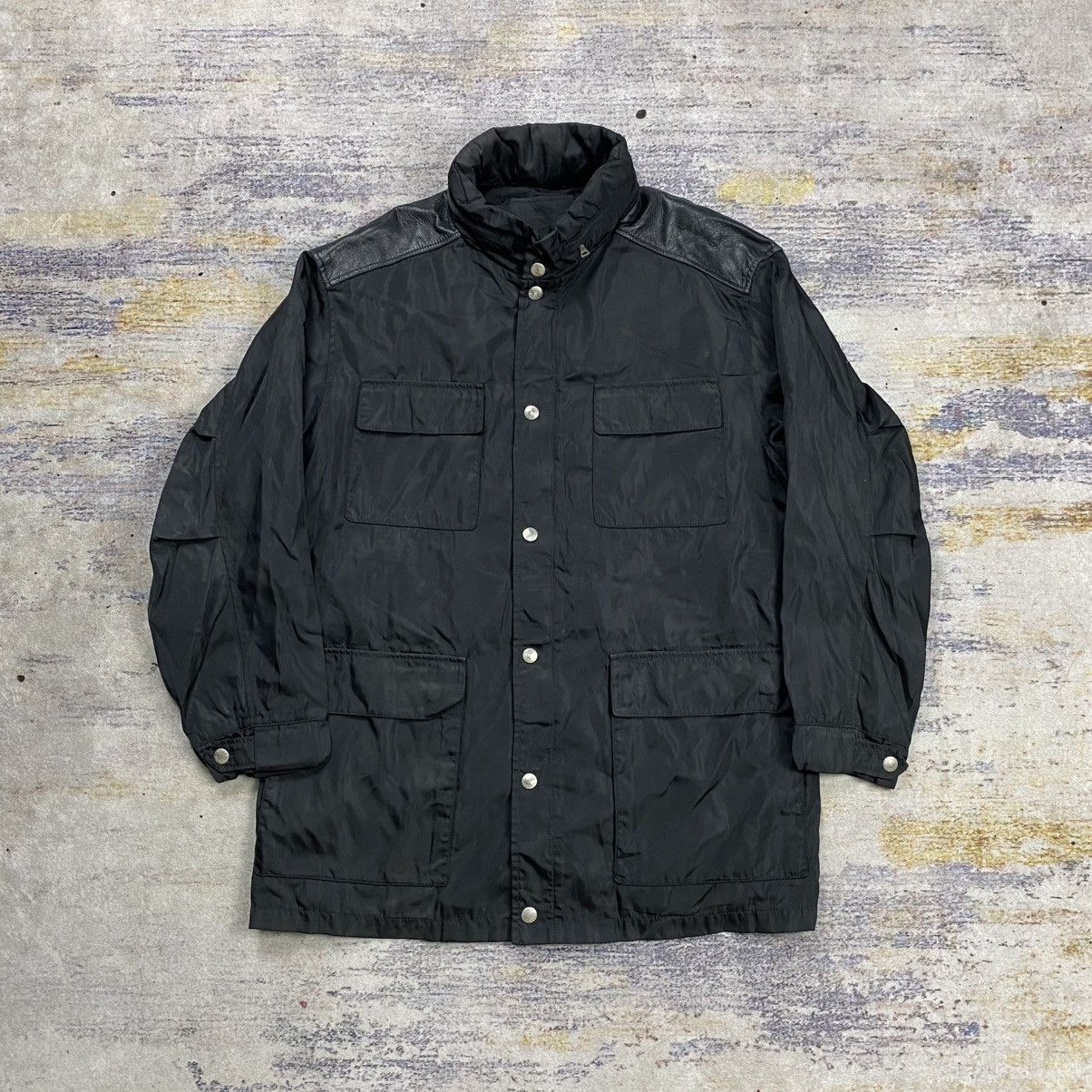 Prada jacket mix leather