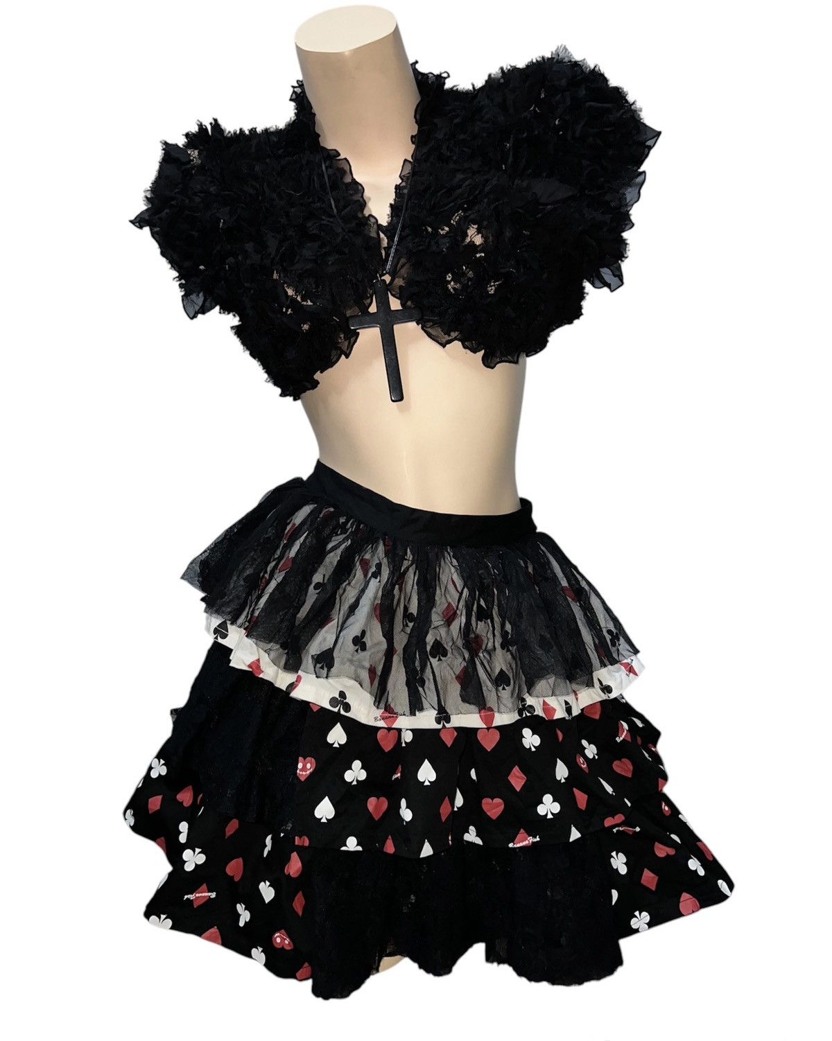 Vivienne Westwood Banana fish playing card layered skirt ♥️♣️♠️♦️ Size 26" / US 2 / IT 38 - 4 Thumbnail
