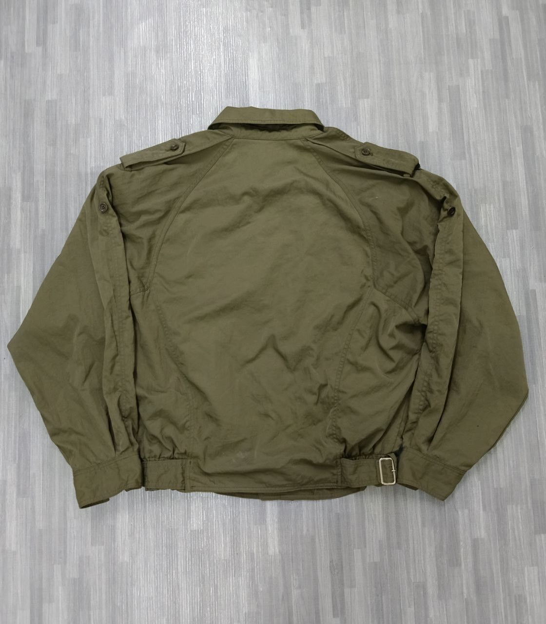 Issey Miyake ISSEY MIYAKI TETE HOMME OLIVE GREEN BOMBER JACKET Size US M / EU 48-50 / 2 - 4 Thumbnail